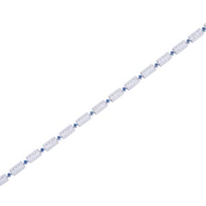 Elegant diamond and sapphire bracelet