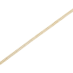 Gold tennis bracelet with diamonds