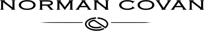 Norman Covan logo with decorative design